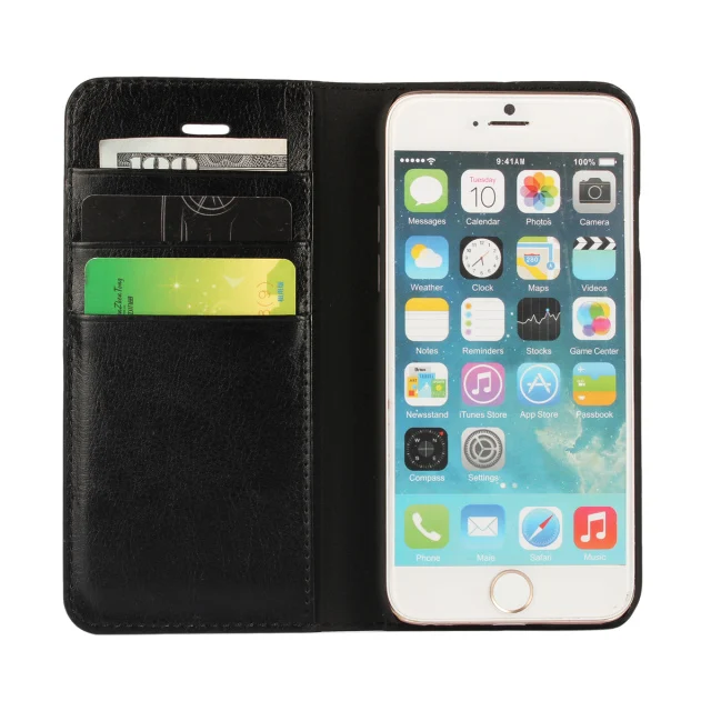 

Coque For iphone 6 6s Genuine Real Flip Leather Case Protective Cover Fundas Brown Black Capa ipone 6 Cases Etui Accessory Bags