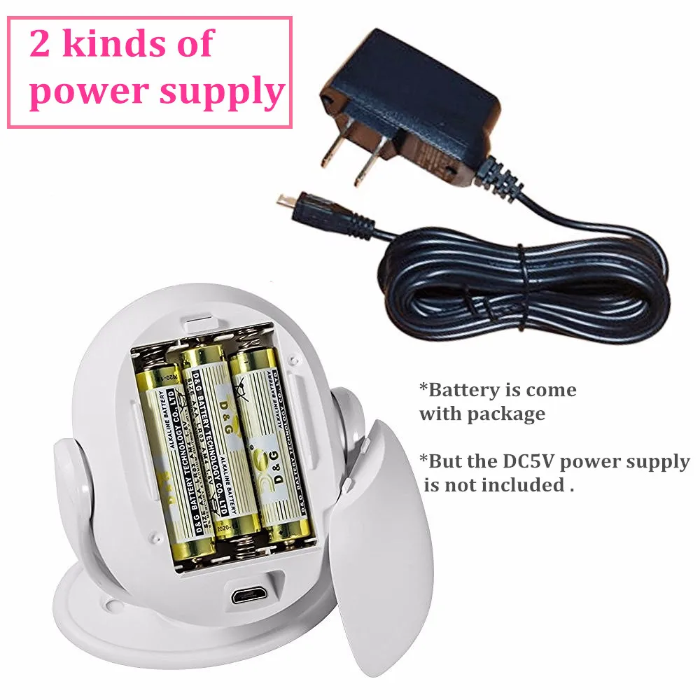 Fuers Добро пожаловать дверной звонок с изображением колокольчика 90 дБ