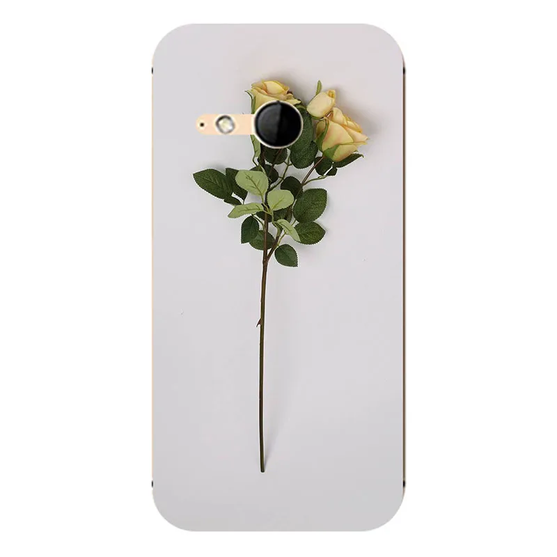 Жесткий чехол с принтом для HTC One M8 mini / 2 высококачественные ультра тонкие модные