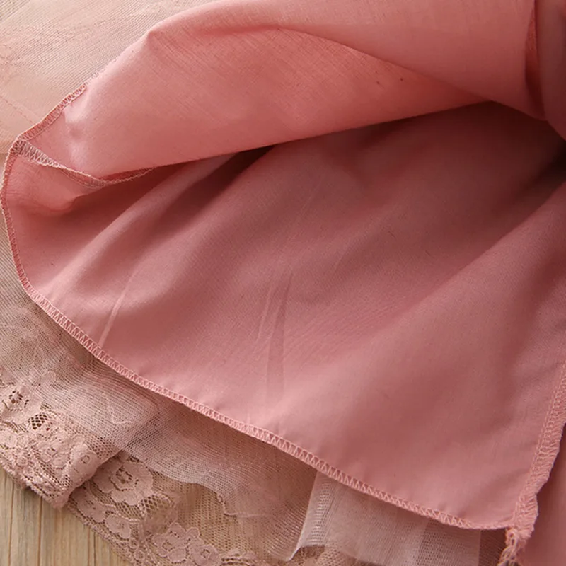 2021 Children's Prom Party 3-6 8 10 to 12 Years England Style Princess Lace Chiffon Kids Baby Girl Long Full Sleeve Summer Dress | Детская
