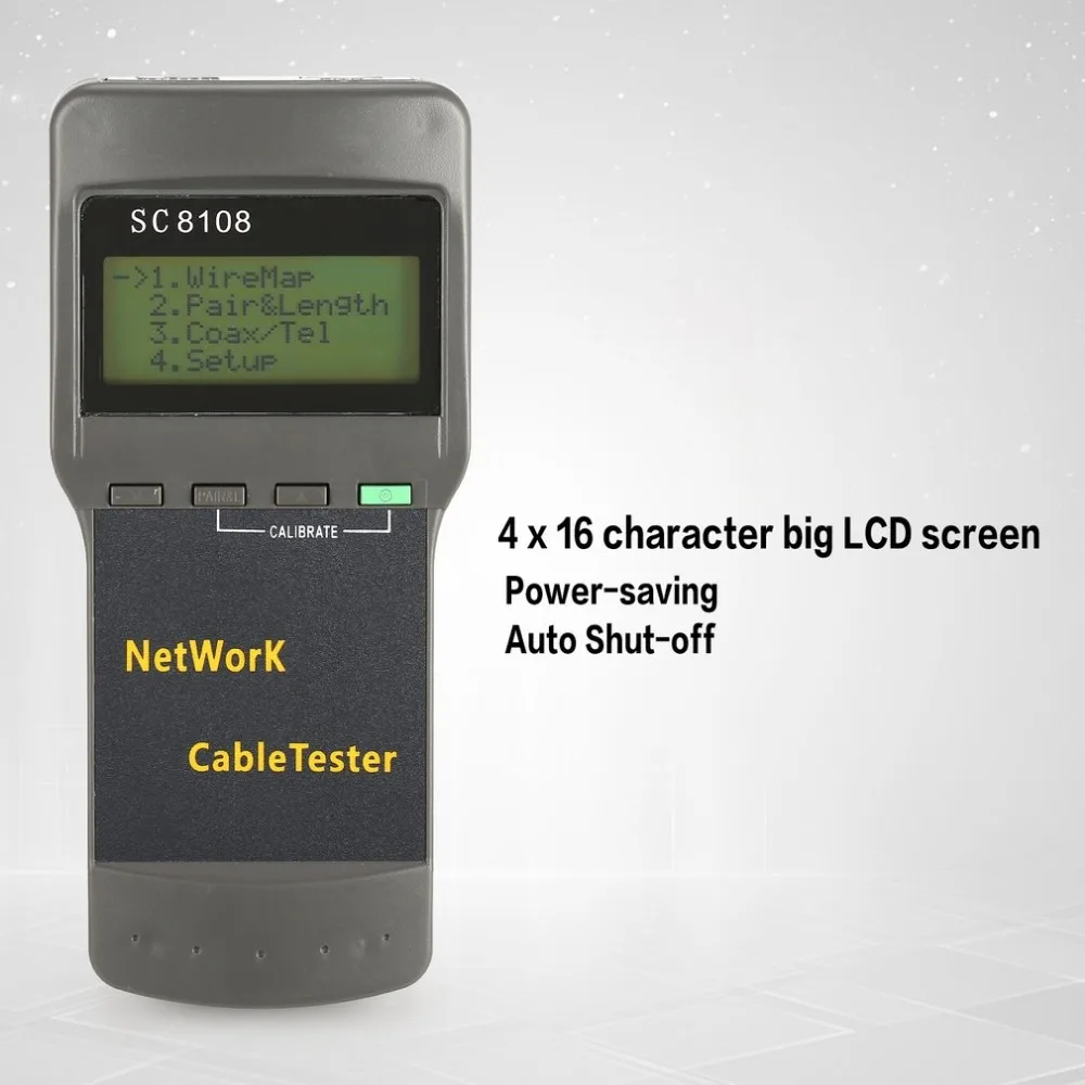 SC8108 Многофункциональный сетевой тестер Портативный LAN Телефон Кабельный