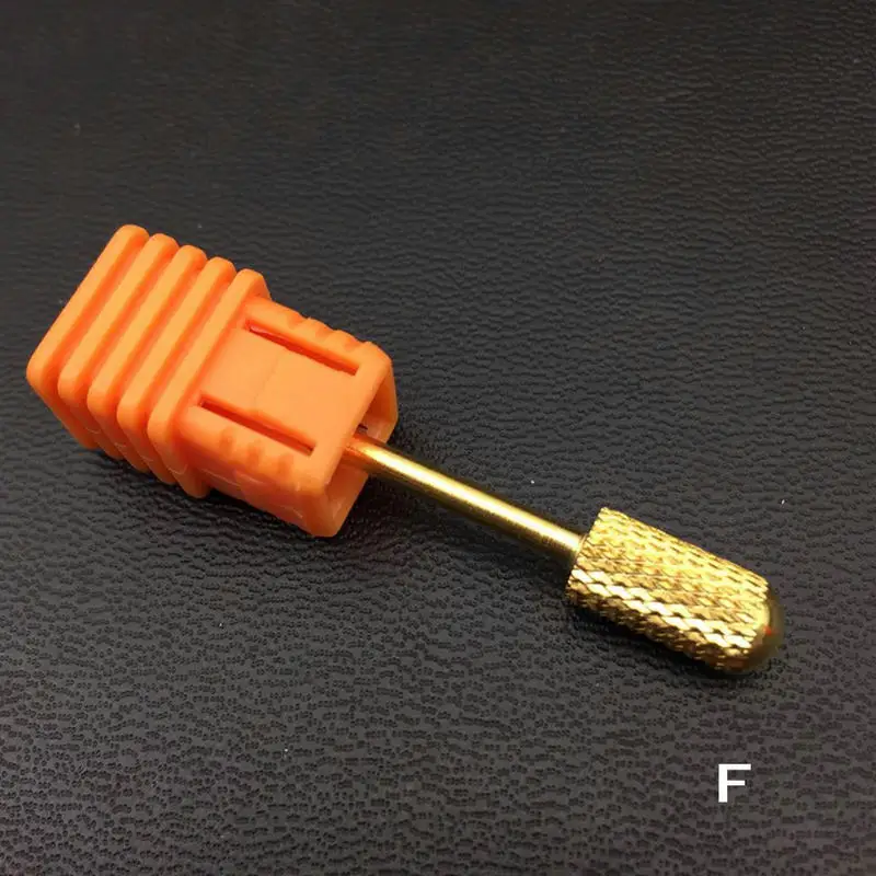 Carbide 4-F(10pcs) 10 шт./компл. Керамические фрезерные маникюрные станки карбидные сверла для ногтей керамические твердосплавные фрезы инструменты для ногтей - Цвет: Carbide 4-F(10pcs)