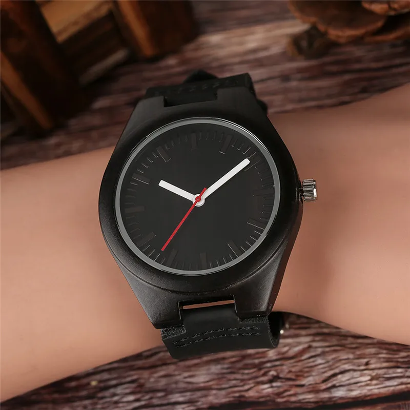 

Natural Walnut Wood Watch Soft Leather Strap Minimalist Fashion Men Women Casual Wooden Wristwatch Business Wood Clock Xmas Gift