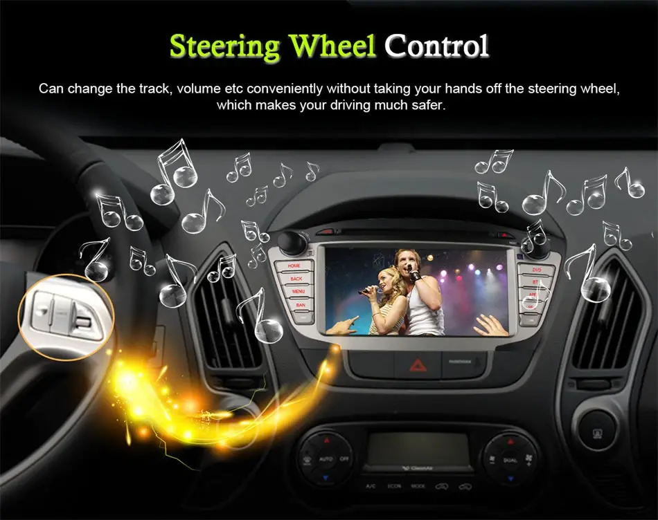 1024X600 Android 6,0 Quad/8 Octa Core 2GB ram 4G LTE wifi Автомобильный dvd-плеер для hyundai IX35 Tucson 2009- радио gps Navi