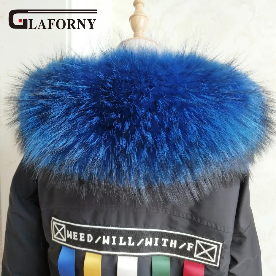 2020 FXFURS из натурального енота меховой воротник зимнее женское пальто с капюшоном