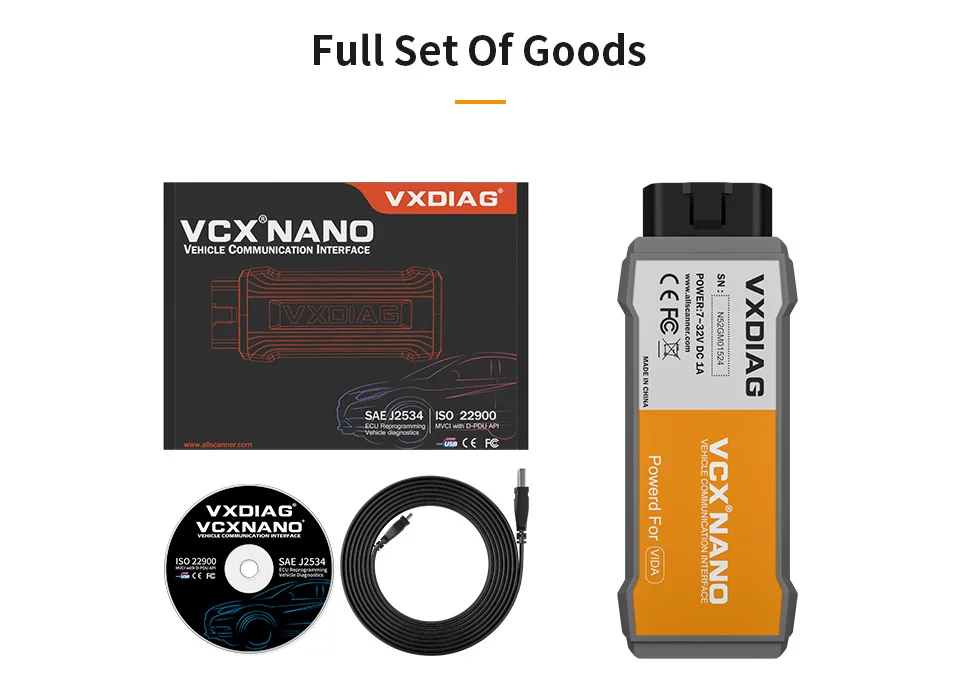 VXDIAG VCX NANO для VOLVO VIDA Dice OBD2 сканер кода OBD II автомобильный диагностический