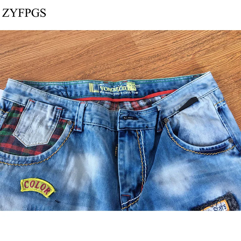 ZYFPGS 2018 осенние мужские джинсы Levi черные Homme повседневные байкерские для мужчин