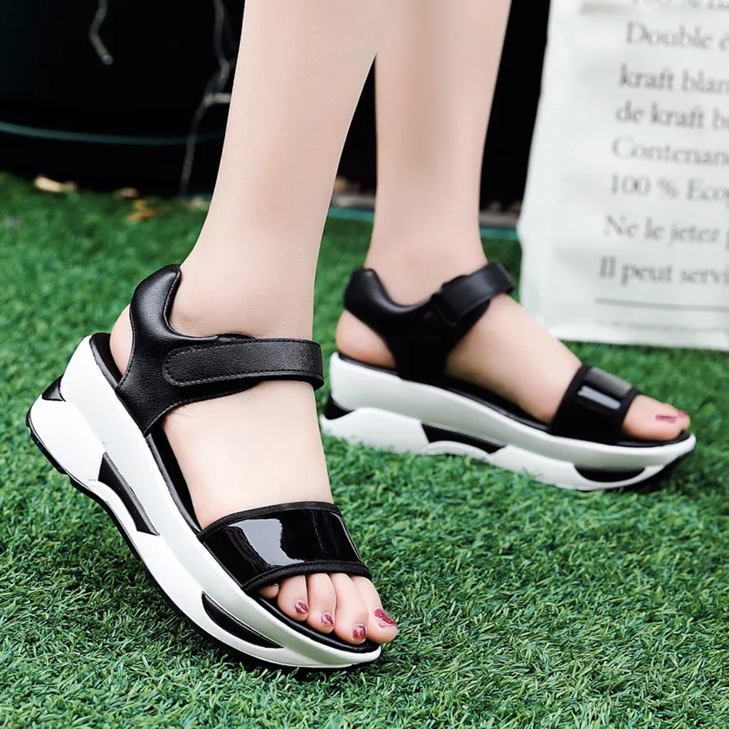 

SAGACE Summer Sandals Women Ladies Peep Toe Comfort Casual Thick Bottom Shake Shoes Woman Sports Sandals