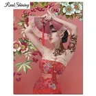 5D DIY Алмазная картина Японская женщина полный квадратный круглая мозаика для алмазной вышивки девушка вышивка бисером вышивка крестом домашний декор FS6588