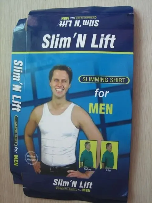 Товары для покупок ТВ обтягивающий мужской жилет скульптурирования фигуры