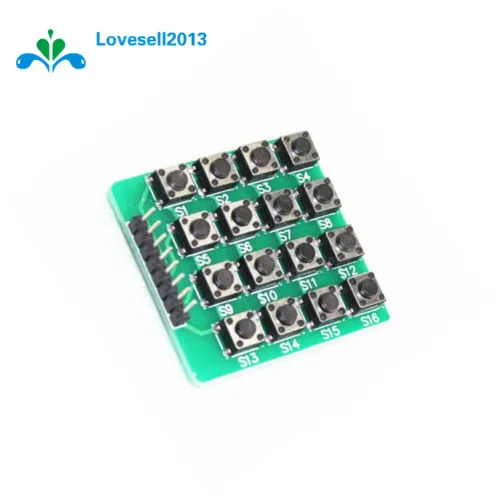 

2PCS 4x4 4*4 Matrix Keypad Keyboard module 16 Botton mcu For Arduino atmel S1/2