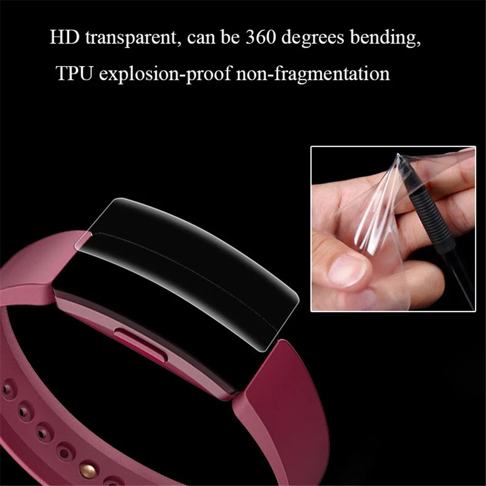 HD ТПУ Мягкий пленка для Fitbit Inspire/Inspire HR Водонепроницаемый царапинам Защитная пленка полный Экран Защитная крышка