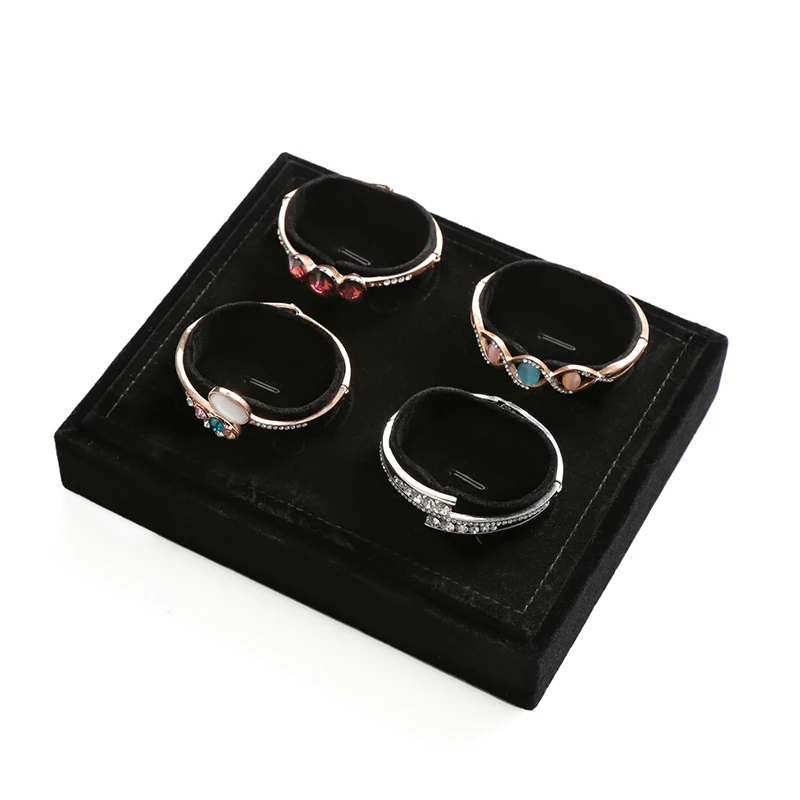 New Black Bracelet/Watch Display Stand Holder 4 With Good Quality Fabric Jewelry Organizer GD1212 | Украшения и аксессуары