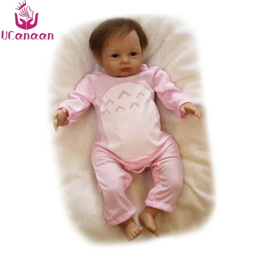 Ucanaan/55 см Силиконовые Куклы Reborn 22 ''ткань Средства ухода за кожей родившихся