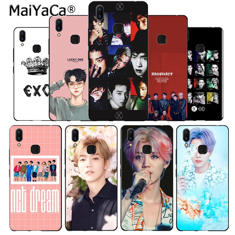 MaiYaCa KPOP EXO LUCKY ONE DIY Окрашенные аксессуары для телефона чехол vivo x20 plus x21 ud nex s x9s V9 V7 Y 83