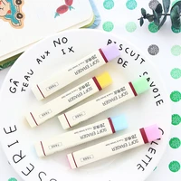 pure simple style soft eraser for pencil 2b erasers color jelly stick stationery office material school supplies