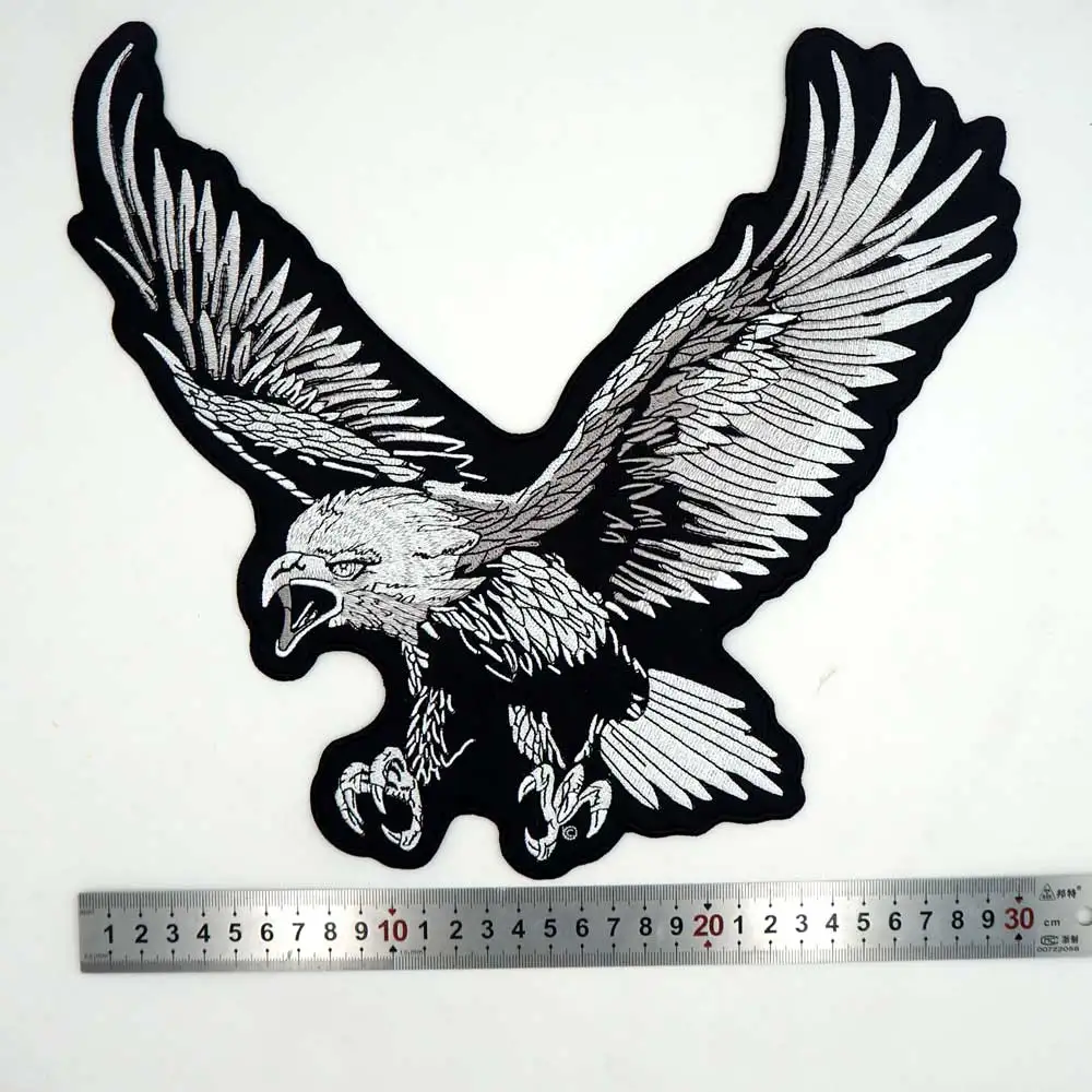 Большие вышитые этикетки с орлом панковские байкерские нашивки наклейки для