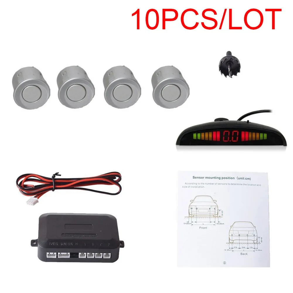 10 шт. автомобильная система радара заднего хода с 4 датчиками парковки