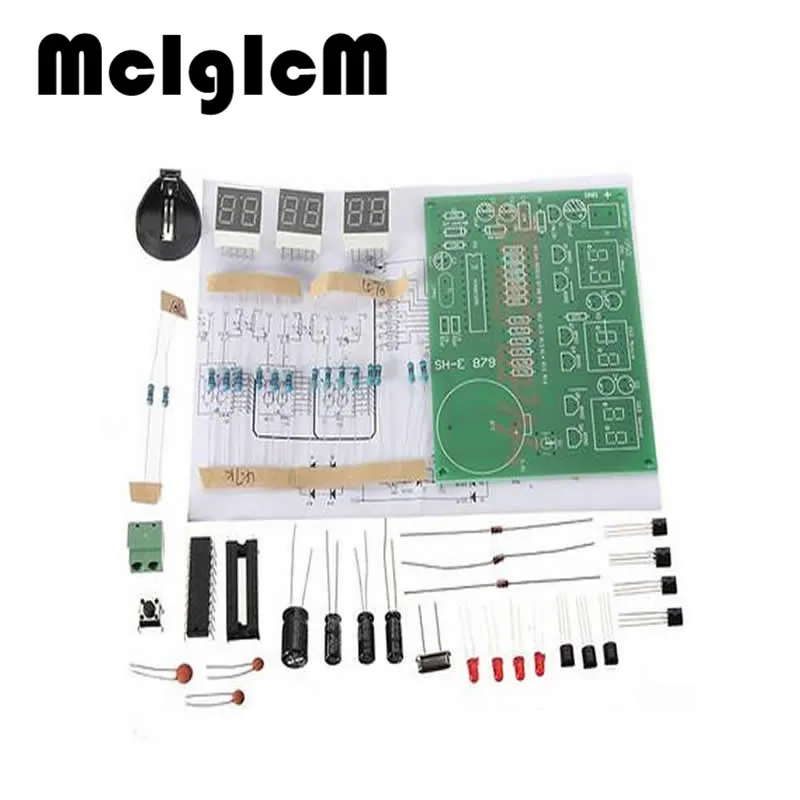 86087 DIY Наборы AT89C2051 электронные часы цифровой трубки светодио дный Дисплей люкс