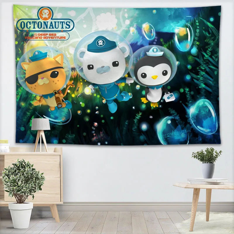 Octonauts аниме гобелен настенный Декор для домашней вечеринки на день рождения