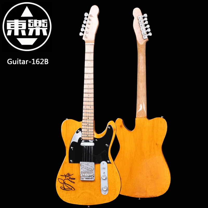 

Wooden Handcrafted Miniature Guitar Model guitar-162B Guitar Display with Case and Stand (Not Actual Guitar! for Display Only!)
