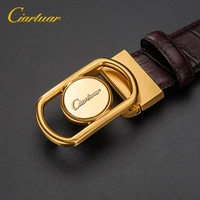 2022 ciartuar official store new design belt high quality for men genuine leather first layer luxry brass buckle free shipping