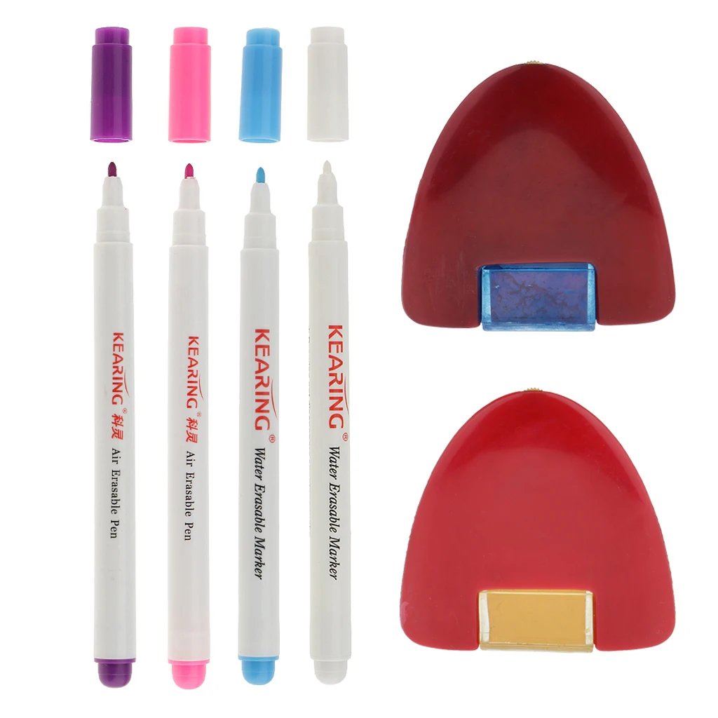 6 шт. водяная стираемая ручка портновский мелок маркер ткани для шитья