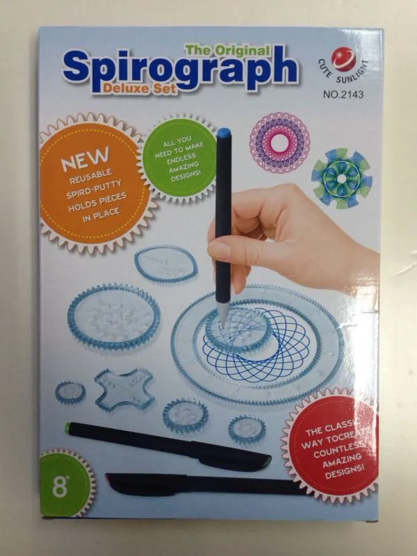 Бесплатная доставка Развивающие игрушки креативный Спирограф набор игрушек для