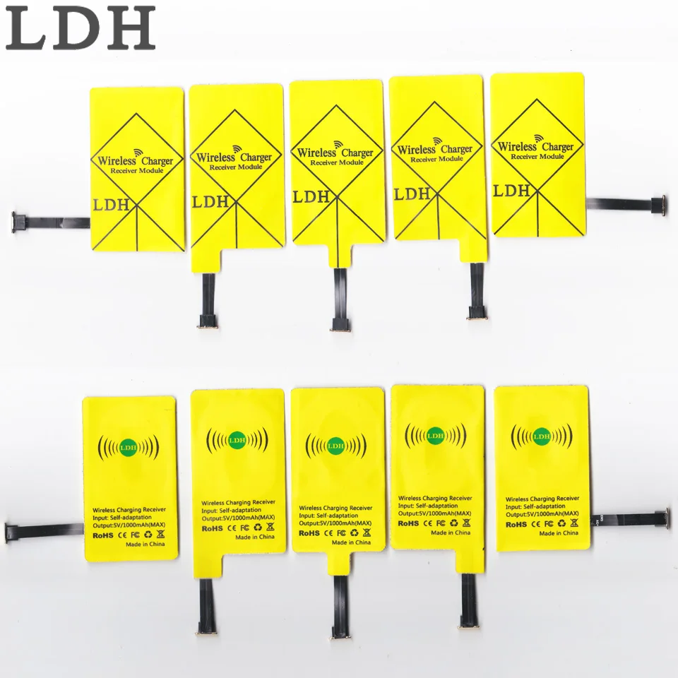 LDH Новый Универсальный qi беспроводной приемник зарядного устройства для всех
