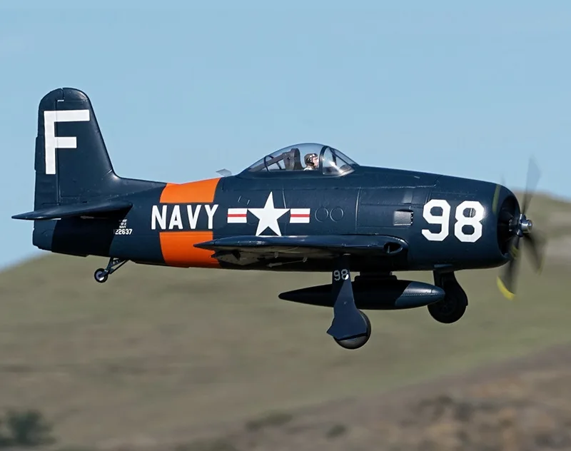 FMS 1100 мм 1 м F8F Bearcat 6CH с закрылками убирает 3S EPO PNP RC самолет Warbird хобби модель