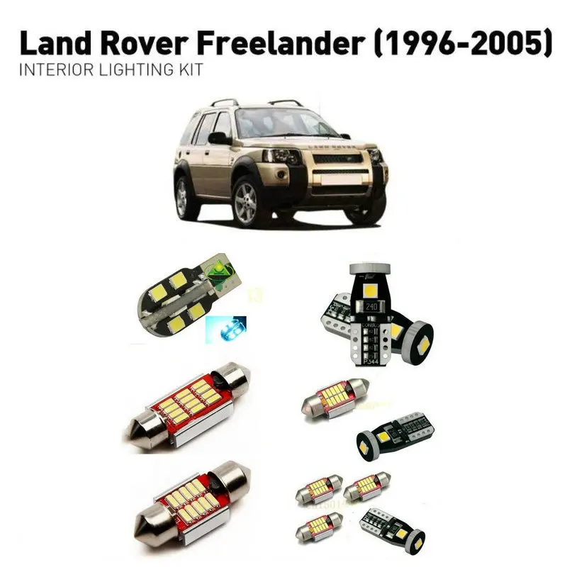 Светодиодные внутренние фары для Land Rover freelander 1996 2005 13 шт. светодиодные