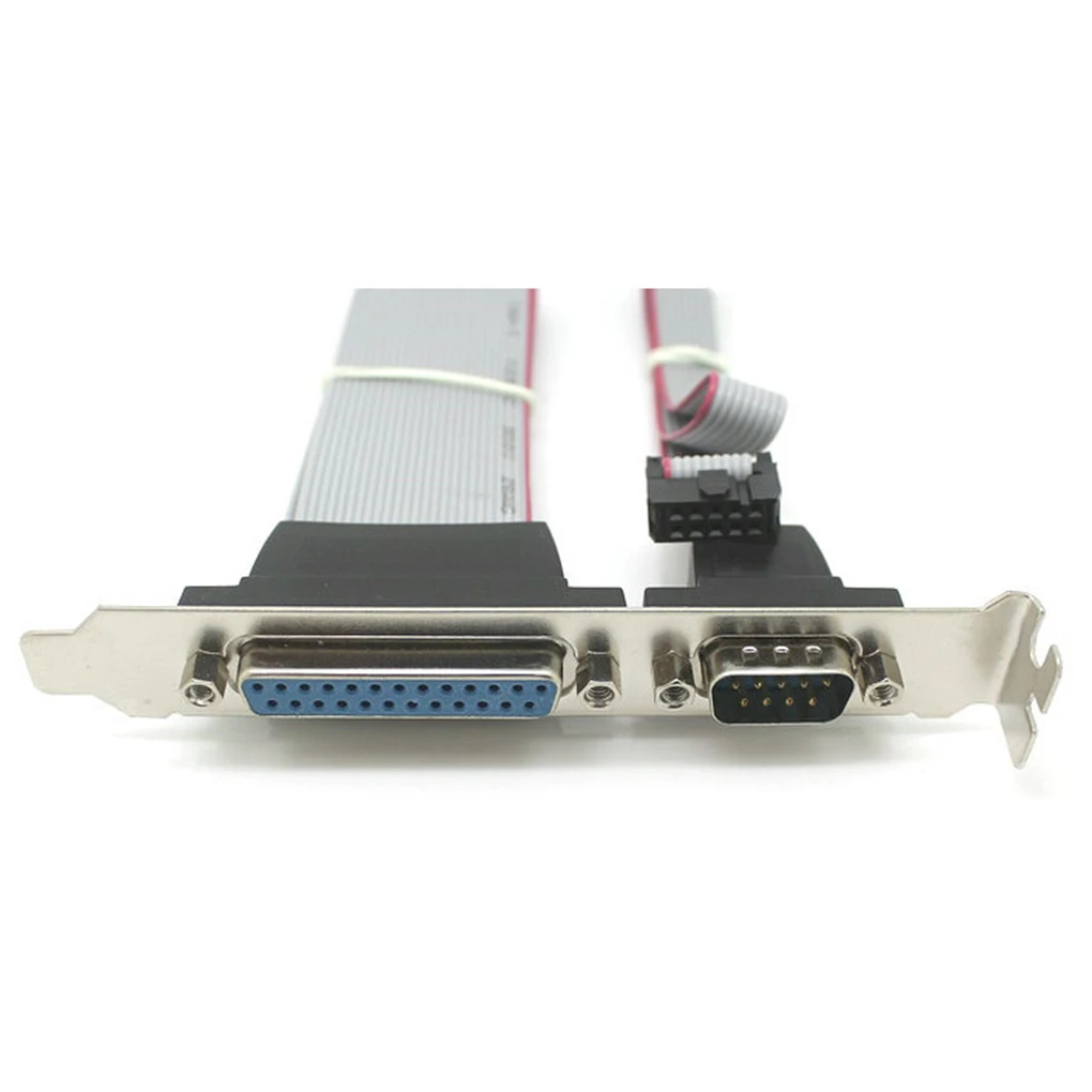 

Brand New Serial DB9 Pin COM with Parallel DB25 Pin LPT Cable With PCI Slot Header Bracket