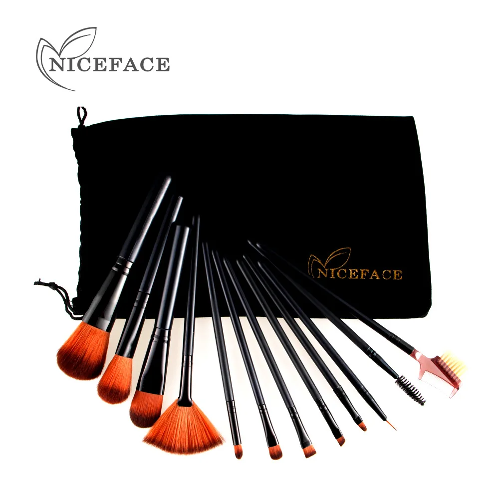 12 шт. Макияж Расчёски для волос набор бренд NICEFACE Профессиональный Тени век Make Up