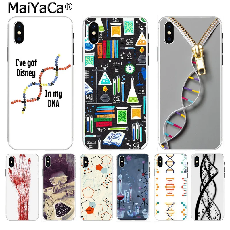 

MaiYaCa Retro DNA Science Illustration Novelty Phone Cover for iphone SE 2020 11 pro 8 7 66S Plus X 5S SE XR XS XS MAX