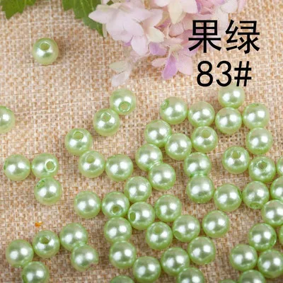 light green 3 мм 1000 шт 18 цветов ABS имитация жемчуга бусины, изготовление ювелирных изделий diy бисер, ювелирное ожерелье ручной работы - Цвет: light green