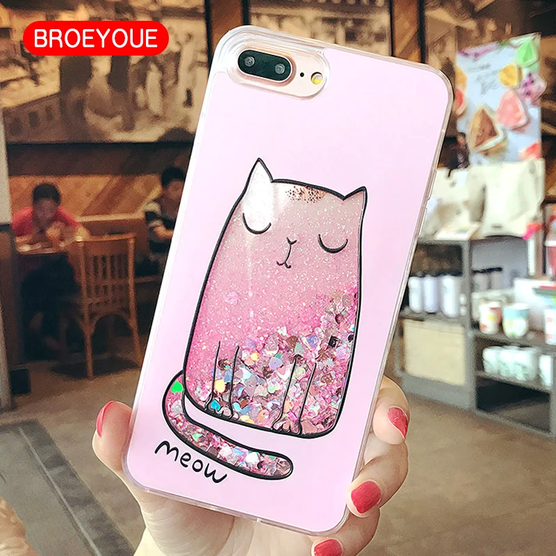 Liquid Glitter Case For iPhone X XR XS Max 8 7 Plus 5 5S SE 6 6s Perfume Quicksand Dynamic Cover |