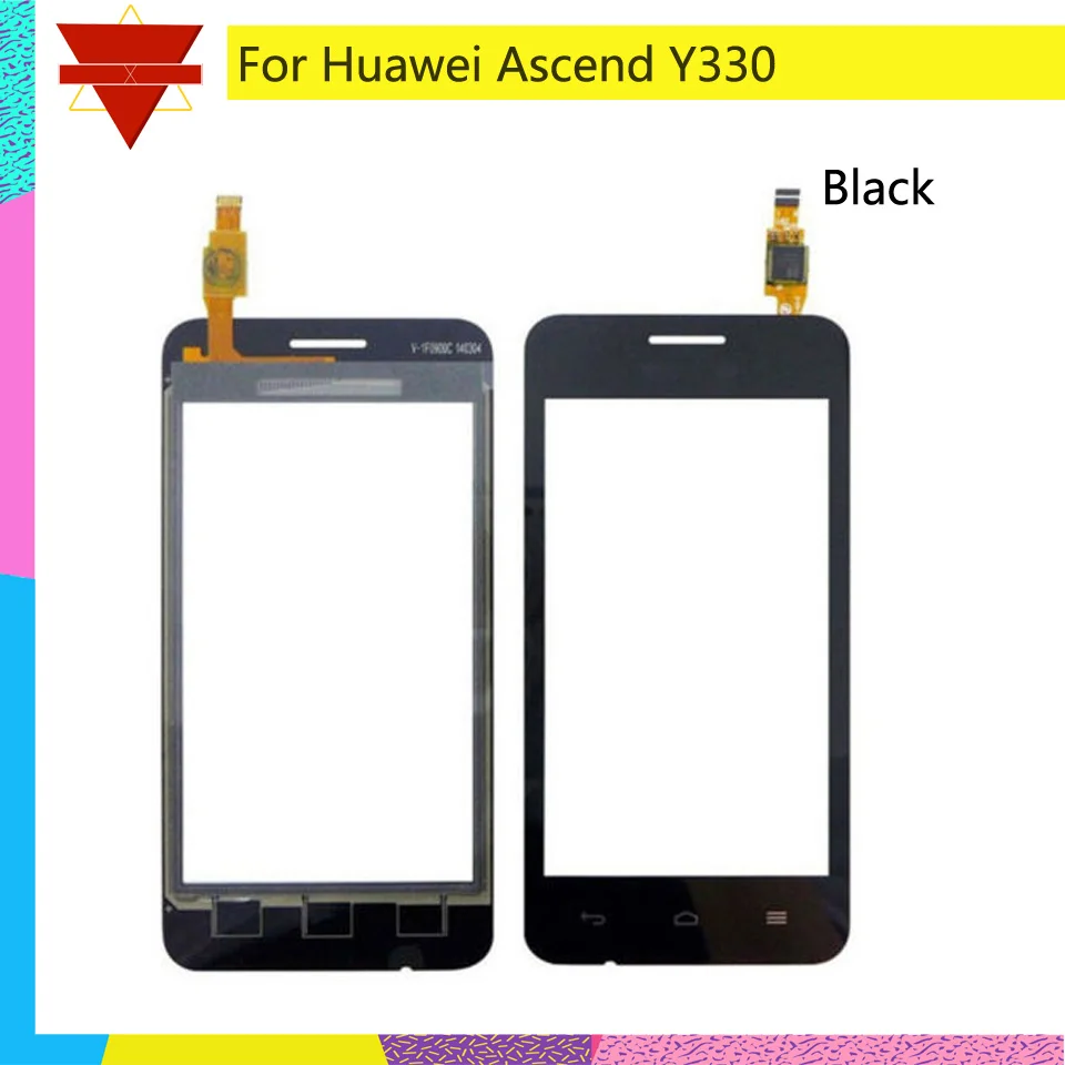 Новый 4 0 &quotдля Huawei Ascend Y330 сенсорный экран Сенсорная панель дигитайзер передняя