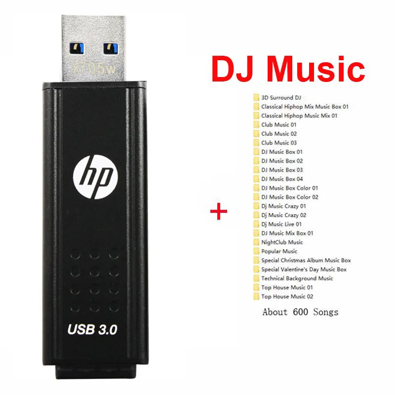 X705W Plus DJ Hp USB 3,0 32 ГБ флеш-накопитель карта памяти 16 Гб 64 Гб 128 ГБ 256 ГБ X 705 Вт металлический флеш-накопитель 64 ГБ с бесплатной доставкой - Цвет: X705W Plus DJ