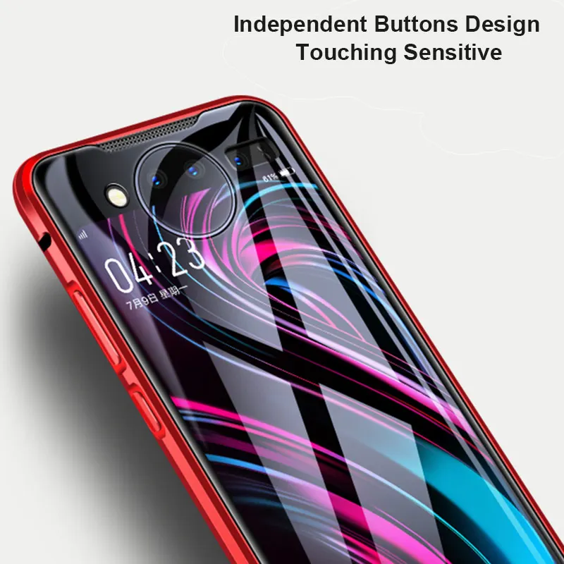 

Double Faces Tempered Glass For Vivo NEX Dual Display Magnetic Adsorption Flip Case For Vivo NEX 2 Nex2 Metal Bumper Cover Funda