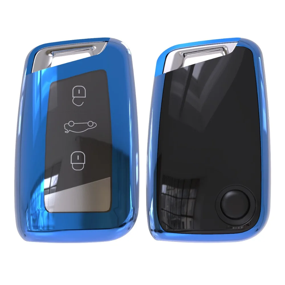 Полный Чехол из мягкого ТПУ защиты дистанционного ключа чехол для Skoda Superb A7