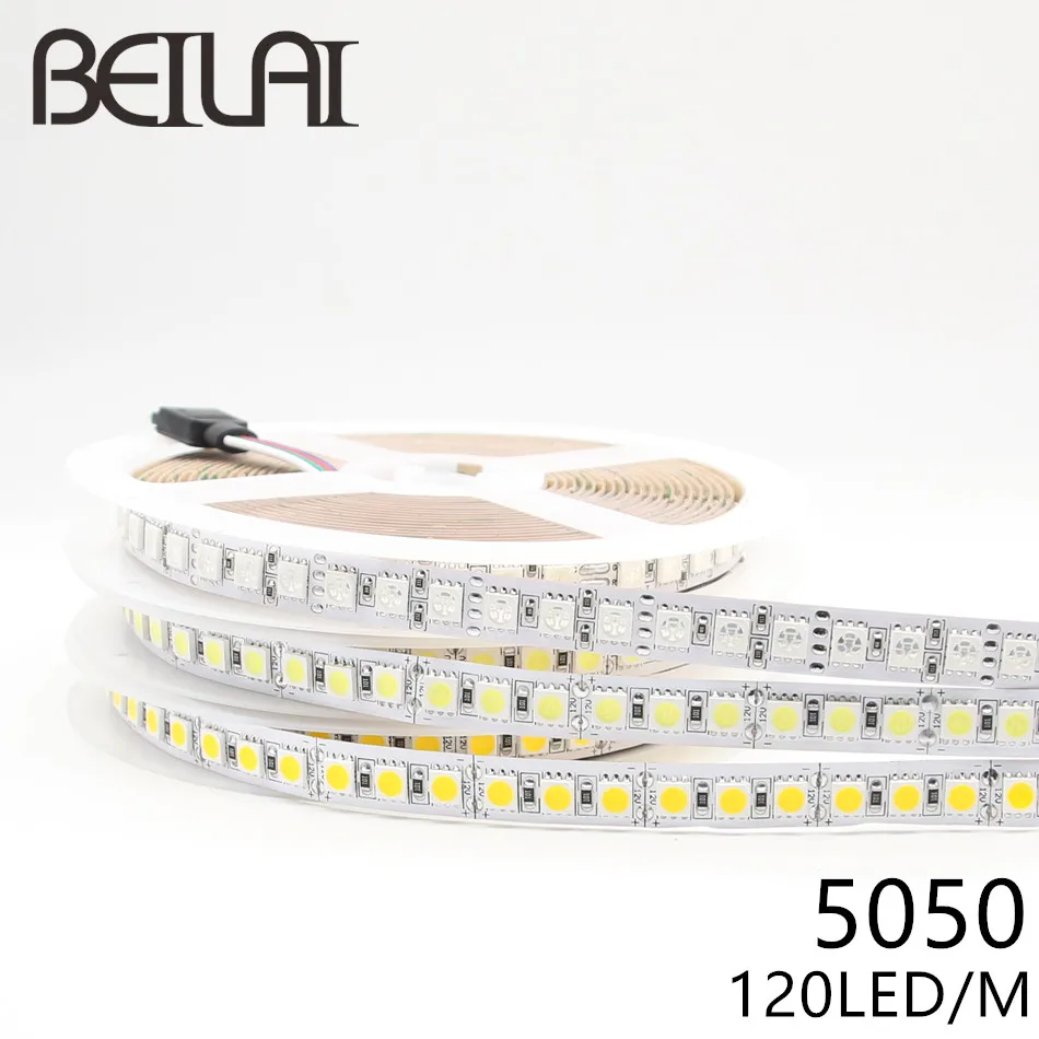 SMD 5050 RGB Светодиодная лента 5 м 600 светодиодный DC 12 В не водонепроницаемый Fita