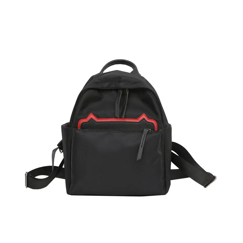 2018 New Student College Backpacks Solid Color Kitten Cute Patch Large Size Capacity School Bags For Children Girls | Багаж и сумки