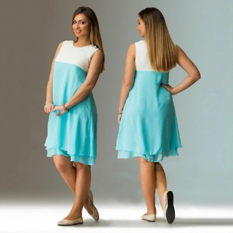 2017 большой размер 6XL женское платье летний Свободный шифон Плюс Размер Женская