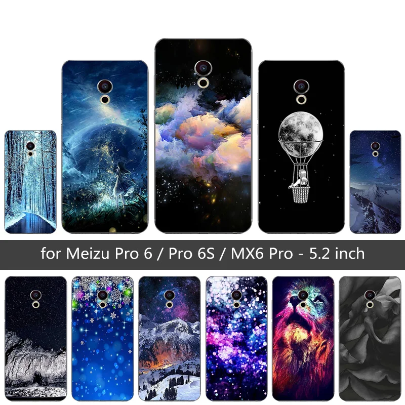 Чехол для Meizu Pro 6 с принтом снежинки чехол Mx6 мягкий силиконовый из ТПУ Pro6 s чехлы
