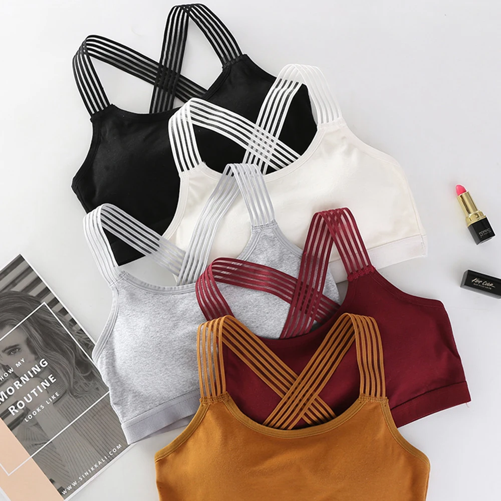 Women Soft Running Sport Bra Female Shockproof Sexy Back Sports Bras Breathable Athletic Fitness Gym Bra Tops Sportswear