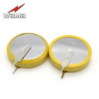 50pcslot wama cr2450 button cell welding feet coin batteries 3v 180 degree 2 feet solder pins watch dl2450 br2450 coin battery