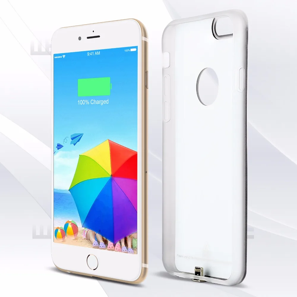 Для iPhone 6 s ци беспроводное зарядное устройство телефон чехол [ 1 AMP зарядки ] ультра