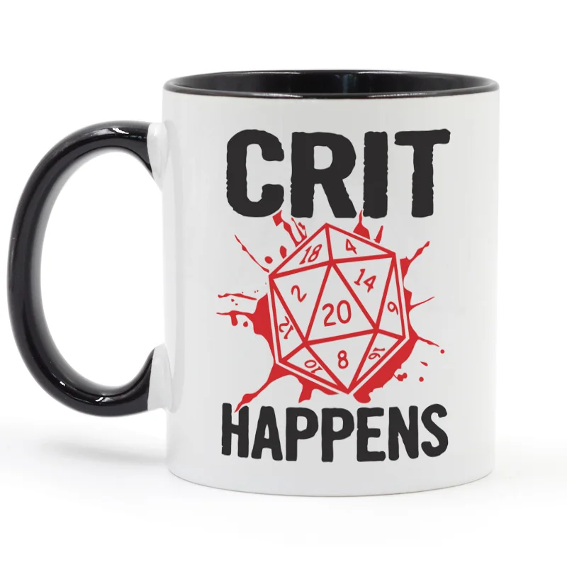 Crit происходит Кофе кружка керамическая чашка Цвет ручка внутри Подарки 11 oz