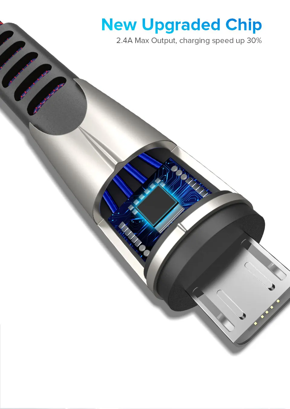 Venroii кабель Micro USB 1 м 2 м Android для зарядки и синхронизации данных для samsung J5 MicroUSB для huawei Honor 7 Xiaomi Redmi