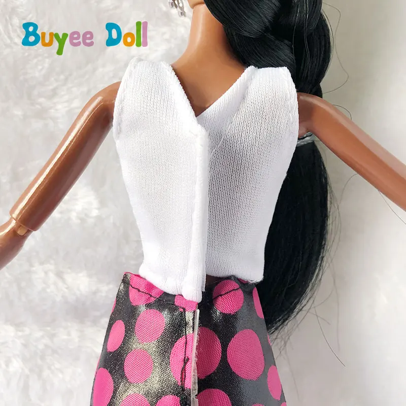 1 комплект черная кукла с головкой ткань для волос 1/6 BJD 11 шарнир черный обнаженный